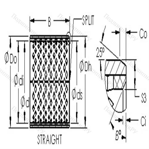 Втулка скольжения AST 090 11550 от производителя  AST Втулка скольжения AST 090 11550 от производителя  AST
