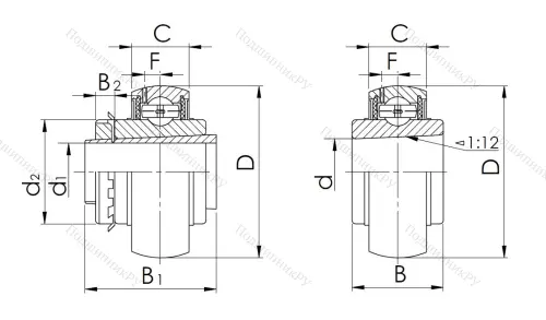 Корпусный подшипник UK 208 в Уфе
