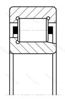 Подшипник  42302 (NJ 302) размер 15x42x13