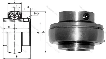 Корпусный подшипник UC 203 в Уфе