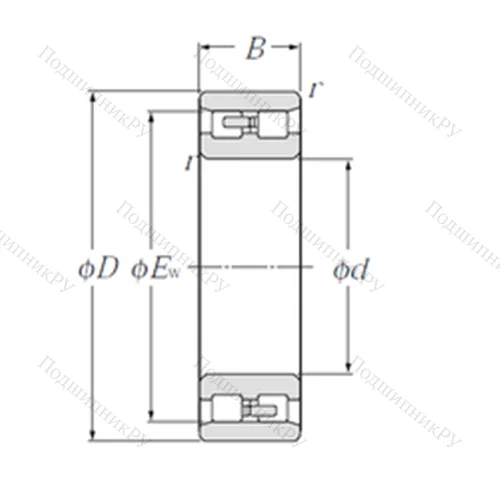 Подшипник роликовый радиальный NN 4948
