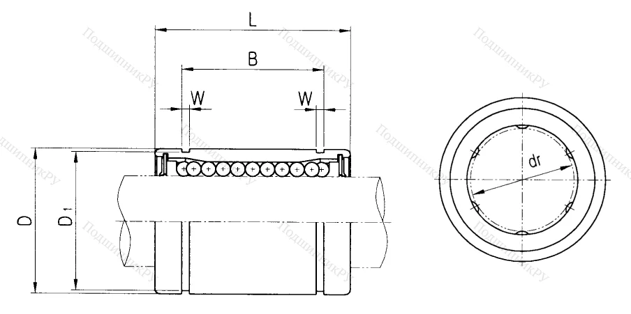 Подшипник LM 35 UU в Уфе