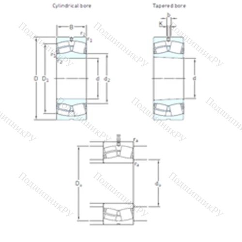 Подшипник роликовый радиальный самоцентрирующийся 23952CCK/W 33 от производителя  SKF