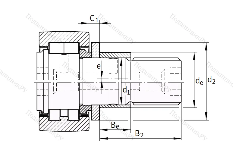 Подшипник PWKRE 52 2RS от производителя  INA