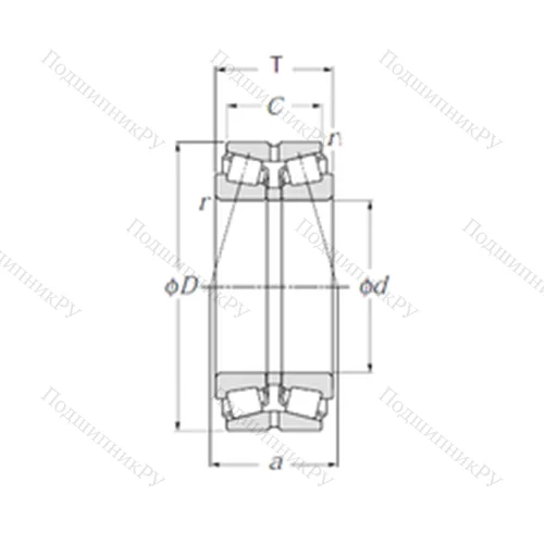 Подшипник роликовый радиально-упорный 430228X