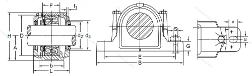 Подшипниковый корпус SNL 507-606 TG (SNK 507-606) в Уфе