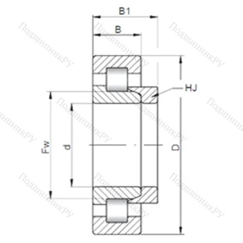 Подшипник роликовый радиальный NH 2340 E от производителя  CX
