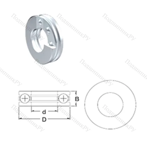 Подшипник шариковый упорный S 51205 от производителя  ZEN