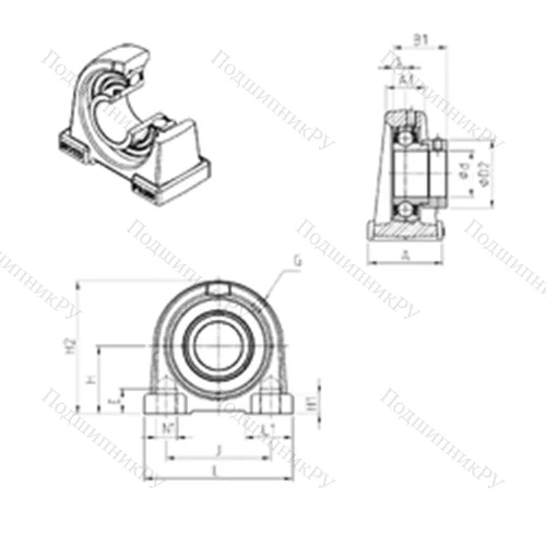 Подшипниковый узел шариковый радиальный ESPAE 211 от производителя  SNR