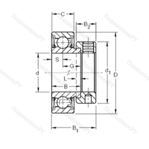 Подшипник шариковый радиальный RA 010RR