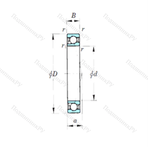 Подшипник шариковый радиально-упорный 7912CPA