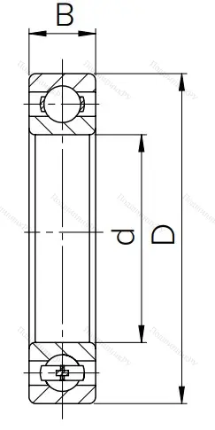 Шариковый однорядный подшипник 311 (6311) в Уфе