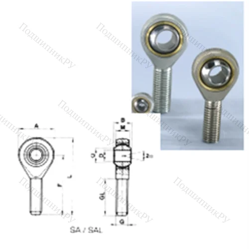 Подшипник скольжения сферический SAL 25T/K от производителя  CRAFT