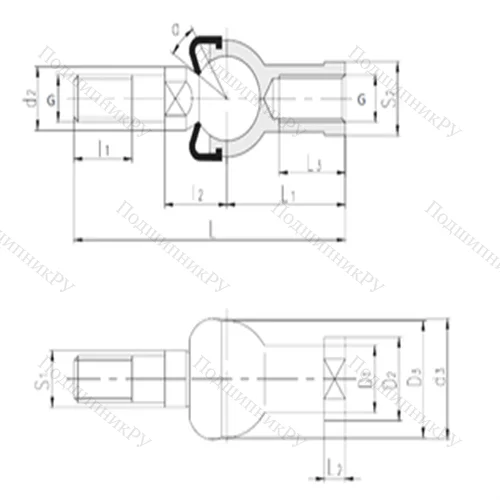 Подшипник скольжения сферический SQZ 22-RS от производителя  LS