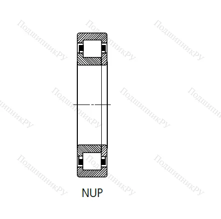 Цилиндрический роликовый подшипник 92317 Л (NUP 317 M) в Уфе