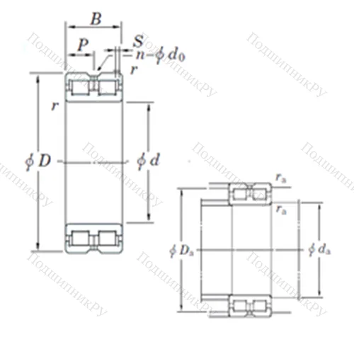 Подшипник роликовый радиальный DC 4834VW