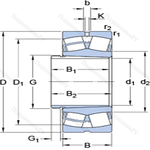 Сферические роликоподшипники на стяжной втулке 23028 CCK/W 33 + AHX 3028 от производителя  SKF