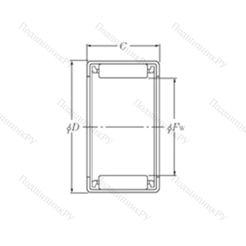 Подшипник игольчатый радиальный HMK 1020