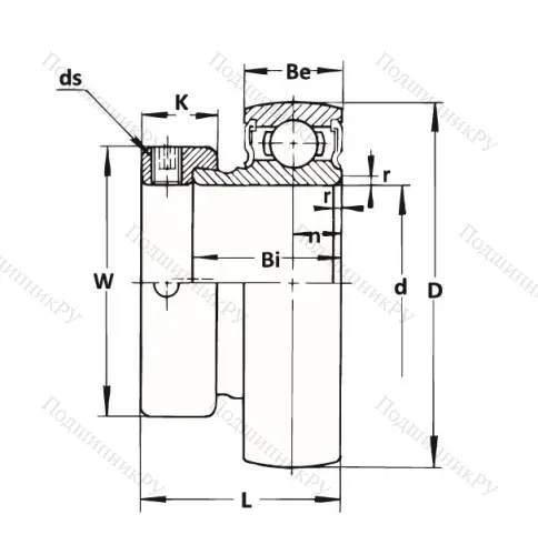 Корпусный подшипник KH 208 GAE (ASAHI) в Уфе