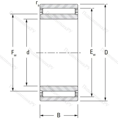 Игольчатый подшипник NAO 12x24x13 от производителя  KOYO
