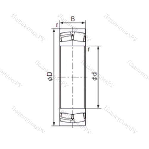 Подшипник роликовый радиальный 23130EX 1 от производителя  NACHI