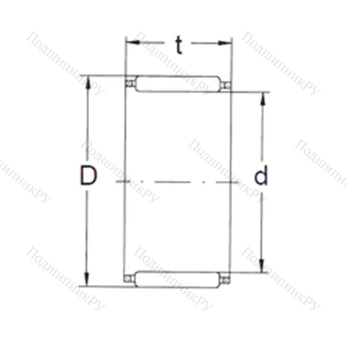 Подшипник игольчатый радиальный K 42X 47X 27 от производителя  FBJ
