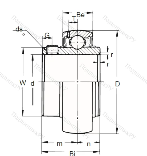Корпусный подшипник UC 306 в Уфе