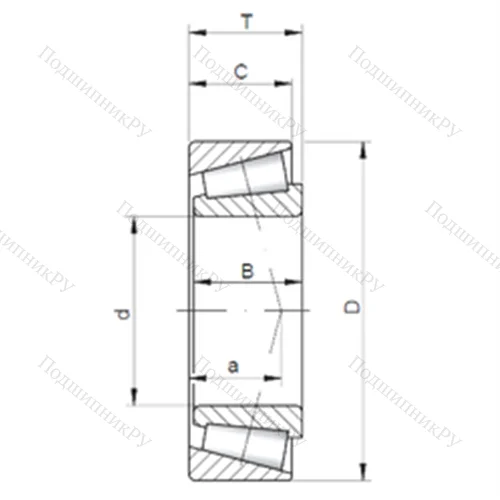 Подшипник роликовый радиально-упорный 30211 A от производителя  CX