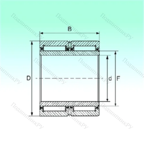 Подшипник игольчатый радиальный NA 69/32 ZW от производителя  NBS
