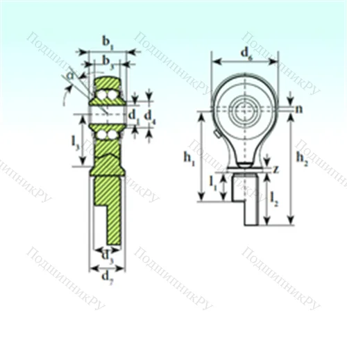 Подшипник шариковый радиальный самоцентрирующийся TSM 06-00 BB-E от производителя  ISB
