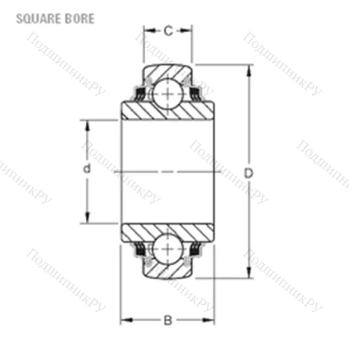Подшипник шариковый радиальный W 210PPB 6 от производителя  TIMKEN