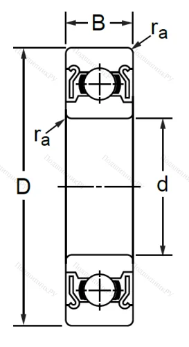 Однорядный шариковый подшипник SS 6805 ZZ (1000805 ZZ Ю ГОСТ) в Уфе
