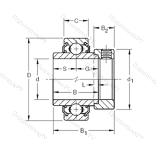 Подшипник шариковый радиальный 1200KLL