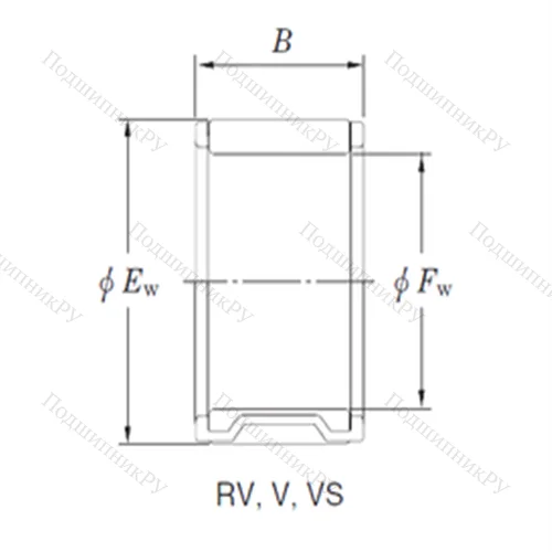 Подшипник игольчатый радиальный RV 405620-4 от производителя  KOYO