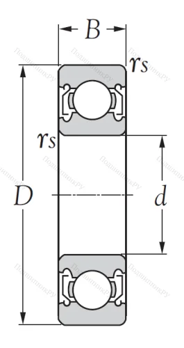 Однорядный шариковый подшипник 6904 ZZ от производителя  KSM