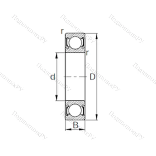 Подшипник шариковый радиальный 10-1583 от производителя  CYSD