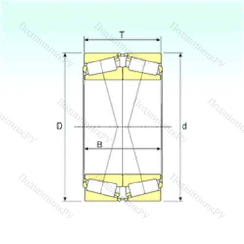 Подшипник роликовый радиально-упорный 33115/DFC 150 от производителя  ISB