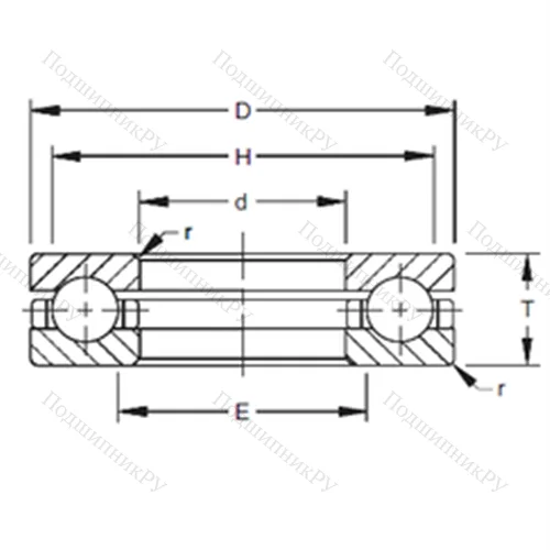 Подшипник шариковый упорный 120TVB 511 от производителя  TIMKEN