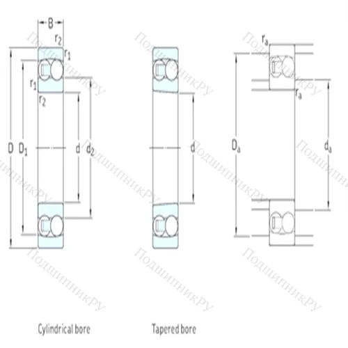 Подшипник шариковый радиальный самоцентрирующийся 2222