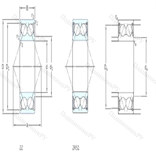 Подшипник шариковый радиально-упорный 3315A-2Z от производителя  SKF
