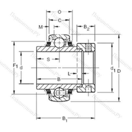 Подшипник шариковый радиальный G 1200KPPB 4