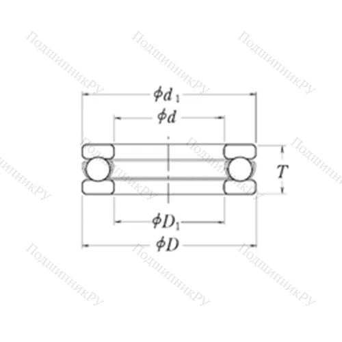 Подшипник шариковый упорный LT 3.7/8 от производителя  RHP