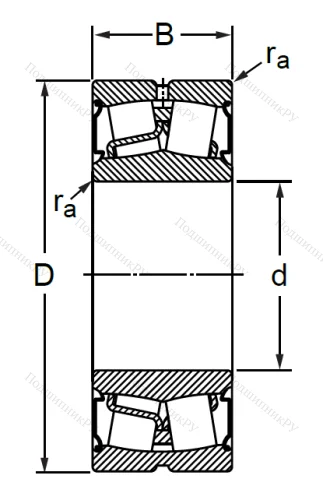 Сферический роликовый подшипник BS 2-2205 2CS в Уфе