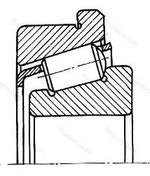 Подшипник  67313 (30313R) размер 65x140x36