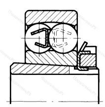 Подшипник  1313K+H 313 (11312) размер 60x140x33/50 от производителя  SKF