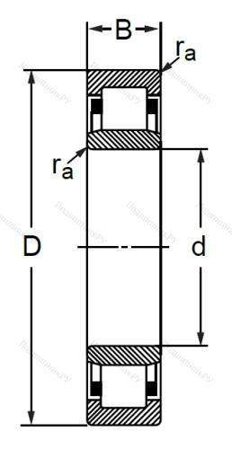 Цилиндрический роликовый подшипник 32226 Л (NU 226 M) в Уфе Цилиндрический роликовый подшипник 32226 Л (NU 226 M) в Уфе