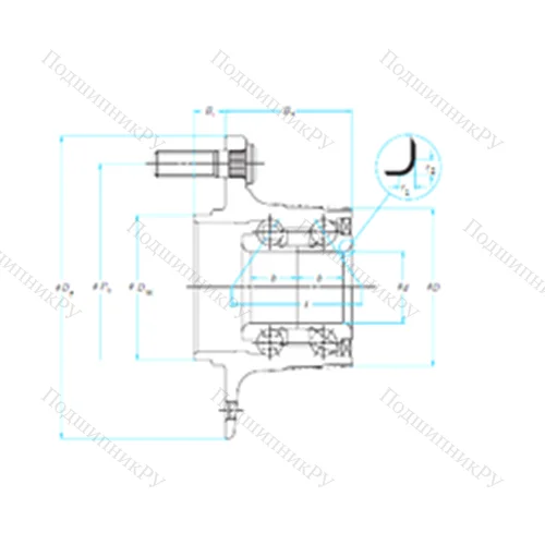 Подшипник шариковый радиально-упорный 28BWK 06D