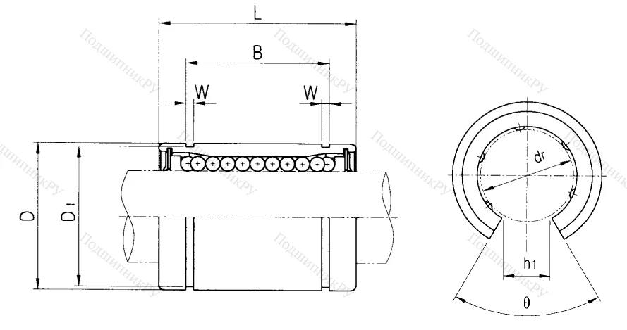 Подшипник LME 60 UU OP в Уфе