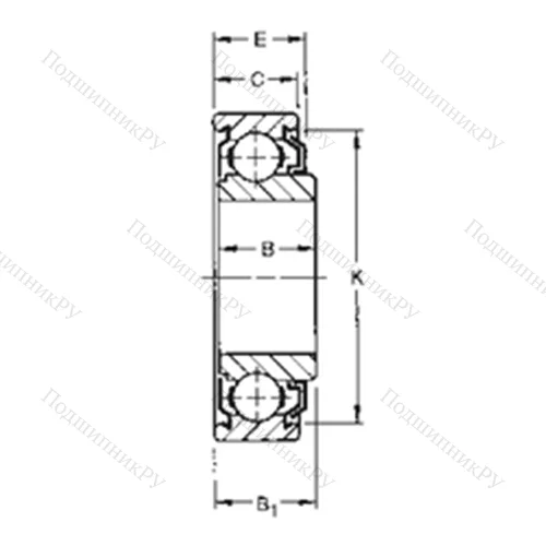 Подшипник шариковый радиальный 205KLD