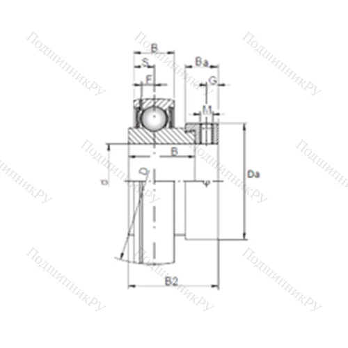 Подшипник шариковый радиальный SA 209 от производителя  CX
